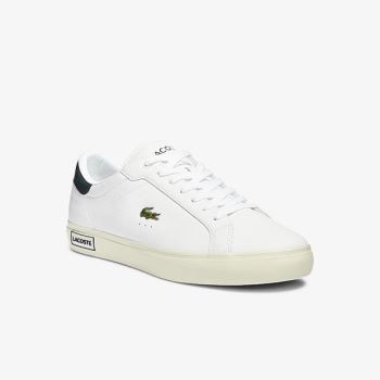 Lacoste Powercourt Smooth Leather Sneakers Pánské - Tenisky Bílé | CZ-PCU0xa